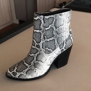 Snake Skin Booties